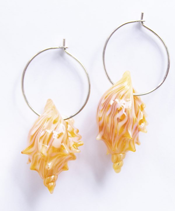 Aretes Caracolas Rosadas