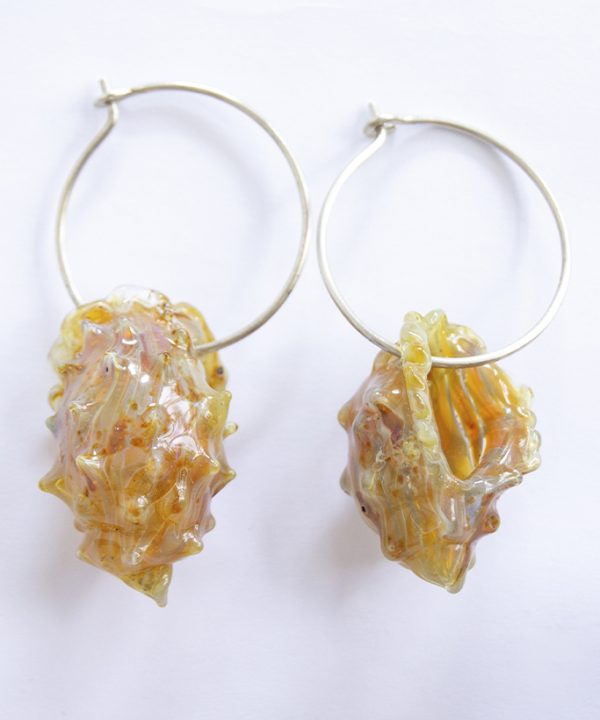 Aretes Caracolas Púrpura