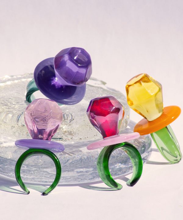 Sugar Glass Rings